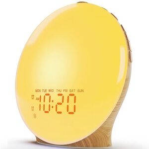 Wake Light Alarm Clock - Yellow Sunrise Light